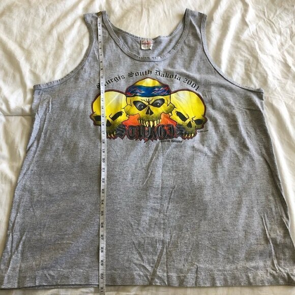 𝅺VINTAGE Sturgis South Dakota Biker Tank Top Cotton - Picture 7 of 8